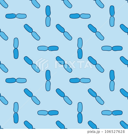 Bacilli vector bacteria concept blue seamless pattern 106527628