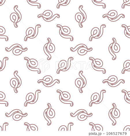 Spirochetes vector Bacteria concept line seamless pattern Spirochetes vector Bacteria concept line seamless pattern 106527679