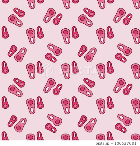 Two Microbes vector concept red seamless patternのイラスト素材 [106527681] - PIXTA