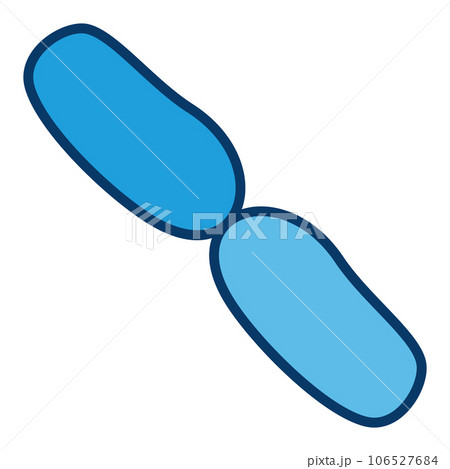 Bacilli vector bacteria concept blue icon or symbol 106527684