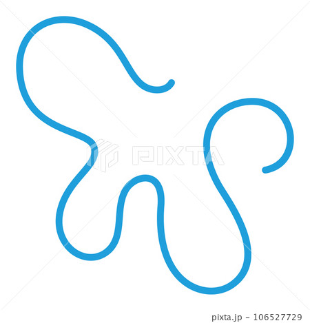 Line Bacteria vector concept blue icon or signのイラスト素材 [106527729] - PIXTA