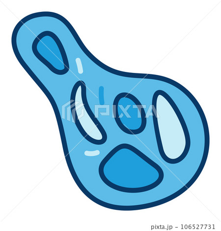 Microbe vector concept blue icon or symbol 106527731