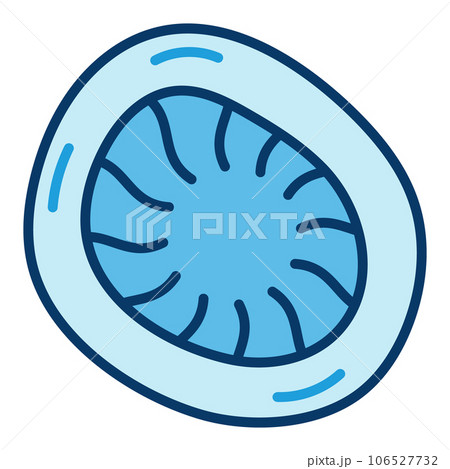 Microbe vector concept round blue icon or symbol Microbe vector concept round blue icon or symbol 106527732