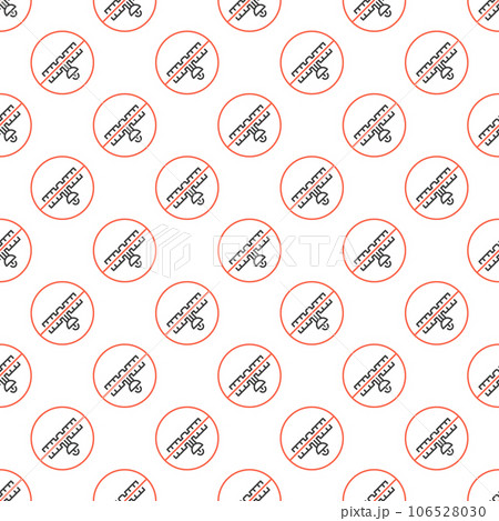 Satellite Ban vector concept line seamless pattern 106528030