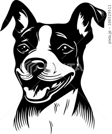 vector of dog head 106529511