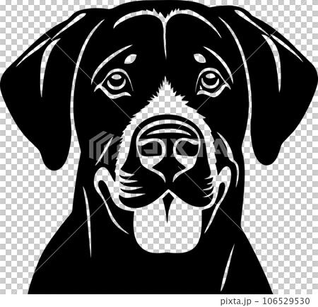vector of dog head 106529530