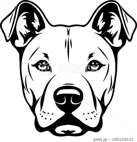 vector of dog head 106529532