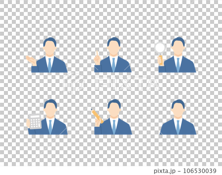 ビジネスマンのアイコンセット 106530039
