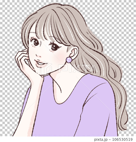 女性のイラスト素材 女性のイラスト素材 106530519