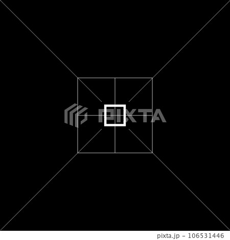 Modern GUI rectangle aim, sight, HUD reticle,...のイラスト素材 [106531446] - PIXTA
