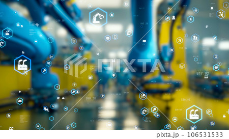 ロボット生産ラインとテクノロジー 106531533