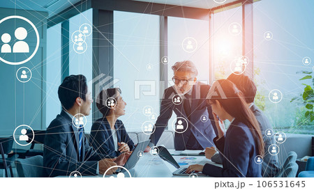 チームワーク　人々のつながり 106531645