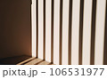 Abstract of natural window shadow overlay in modern room interior design background, mockup and display for presentation 106531977