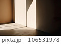 Abstract of natural window shadow overlay in modern room interior design background, mockup and display for presentation 106531978