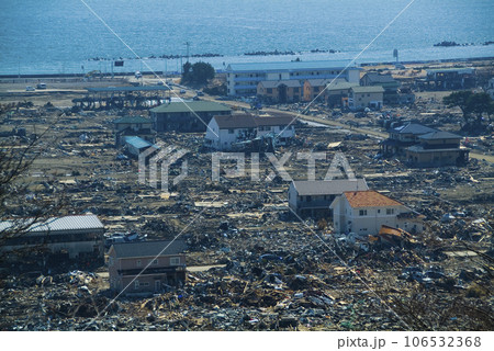 <東日本大震災>石巻、2011年4月1日 <東日本大震災>石巻、2011年4月1日 106532368
