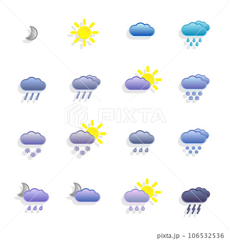 weather iconsのイラスト素材 [106532536] - PIXTA