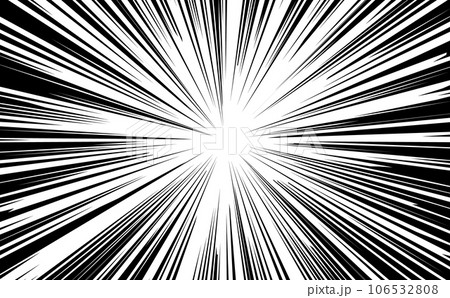 漫画やアイテムの強調に使える集中線の背景素材 漫画やアイテムの強調に使える集中線の背景素材 106532808