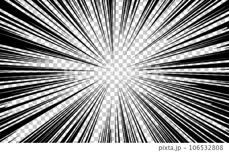 漫画やアイテムの強調に使える集中線の背景素材 漫画やアイテムの強調に使える集中線の背景素材 106532808