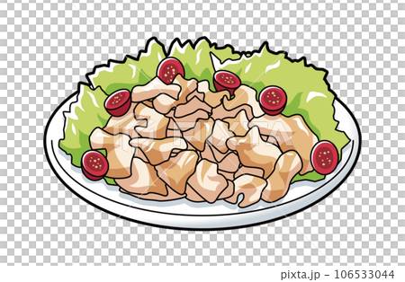 冷しゃぶ　イラスト 106533044