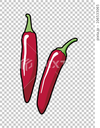 唐辛子　イラスト 106533065