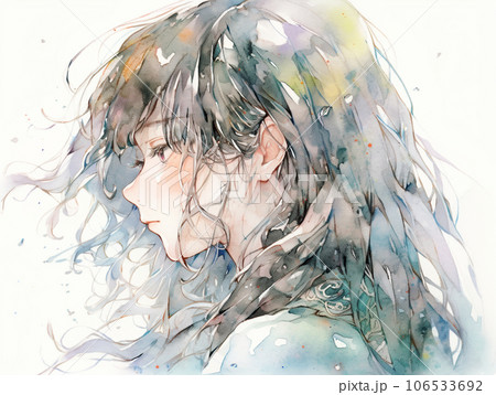 悲壮感のある女の子 106533692