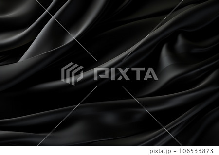 Satin texture black color abstract empty background. 106533873