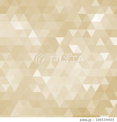 Abstract Christmas Decoration Background - Golden and White Triangles 106534403