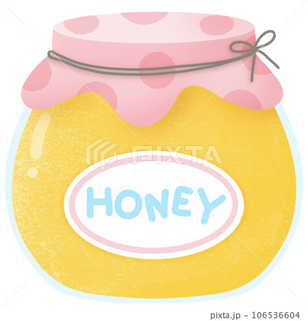 Cute honey jar - Stock Illustration [106536604] - PIXTA