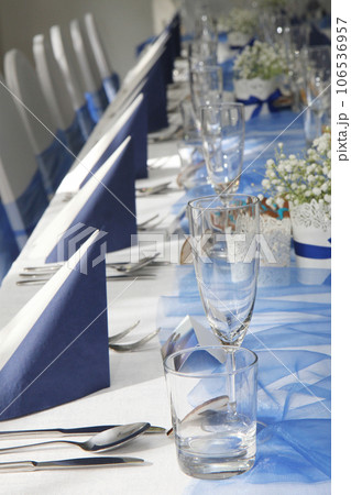 blue wedding table blue wedding table 106536957