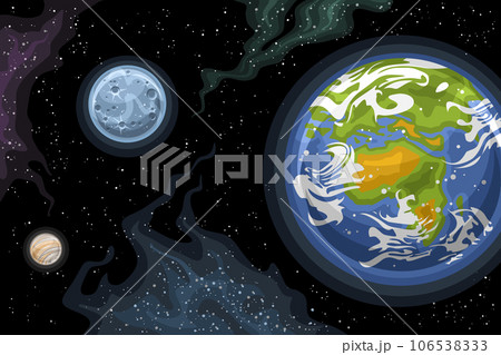 Vector Fantasy Space Chart 106538333