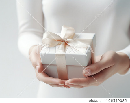 プレゼントを渡す手 106539086