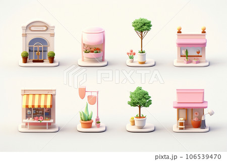 花屋・ケーキ屋(ピクト) 花屋・ケーキ屋(ピクト) 106539470