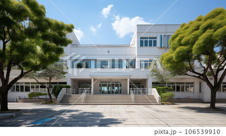 青空と学校の校舎 青空と学校の校舎 106539910