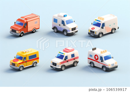 病院と消防車(ピクト) 病院と消防車(ピクト) 106539917