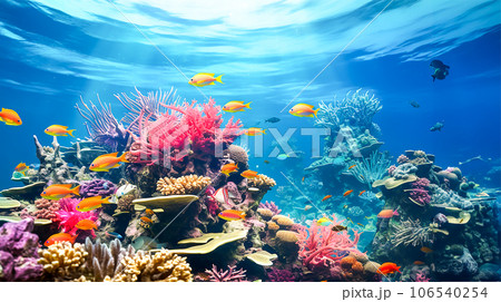 美しい珊瑚礁 美しい珊瑚礁 106540254
