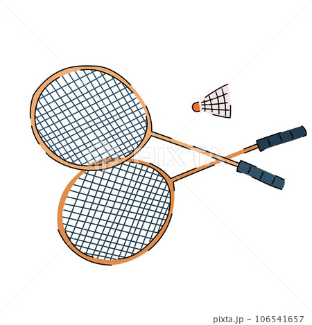 Badminton Racket and Shuttlecock Sport Equipment 106541657