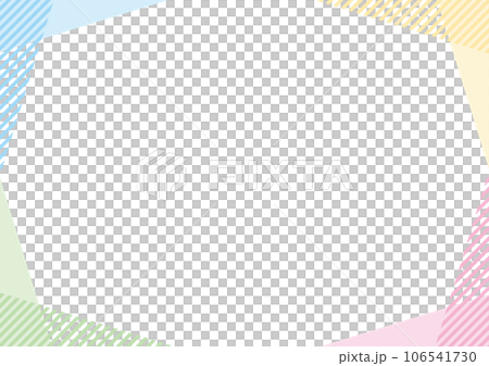 幾何框架條紋多彩柔和簡單 106541730