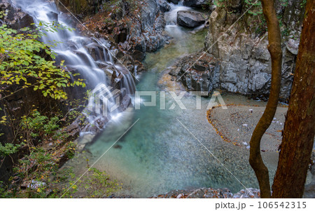 中津川・秋の付知峡 106542315
