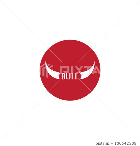 bull head horn icon template bull head horn icon template 106542509