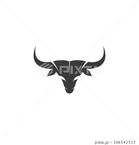 bull head horn icon template bull head horn icon template 106542513