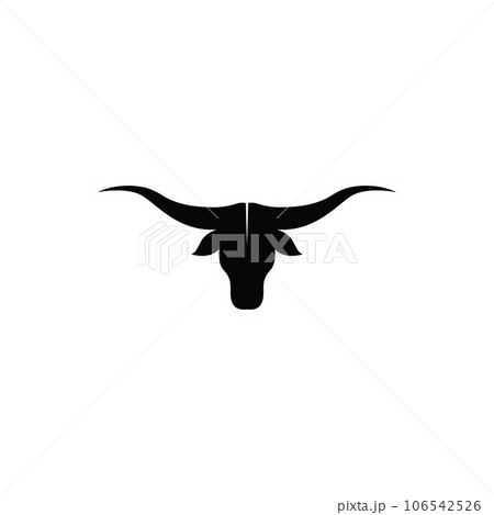 bull head horn icon template bull head horn icon template 106542526