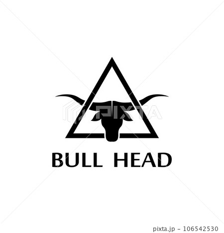 bull head horn icon template bull head horn icon template 106542530
