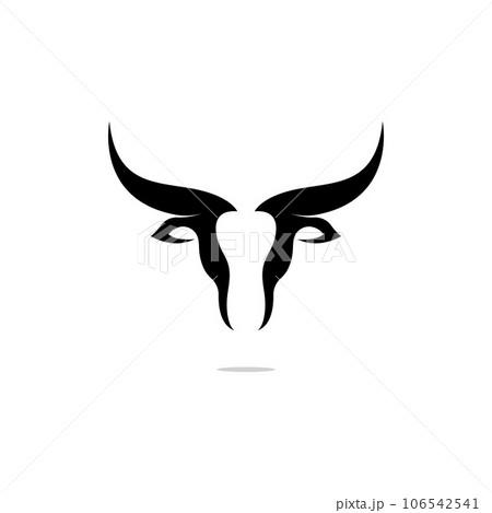 bull head horn icon template 106542541