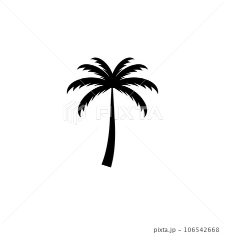 Palm tree summer logo template 106542668