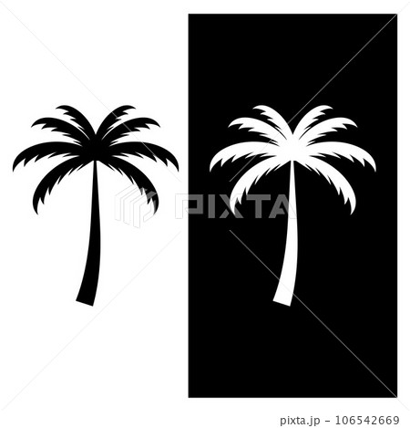 Palm tree summer logo template 106542669