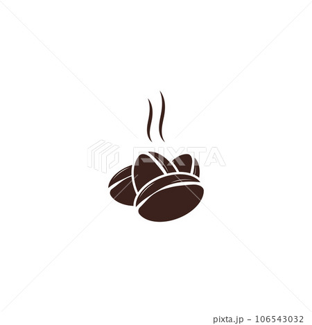 coffee bean icon vector 106543032