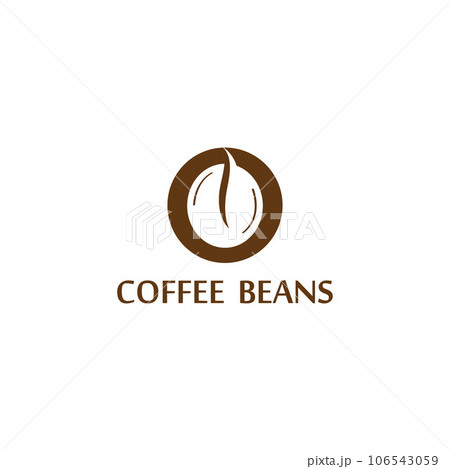 coffee bean icon vector 106543059