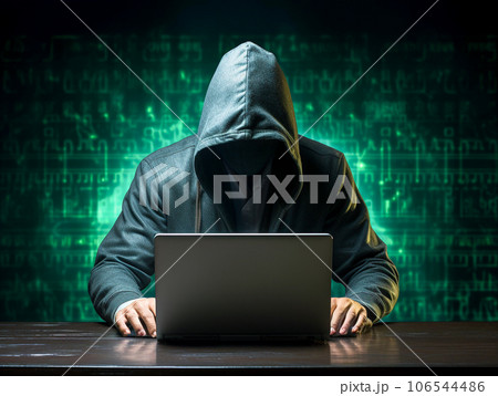 ハッキングするハッカー 106544486