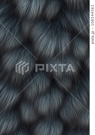 ラクーン調の毛皮のクローズアップ背景素材「AI生成画像」 106544561