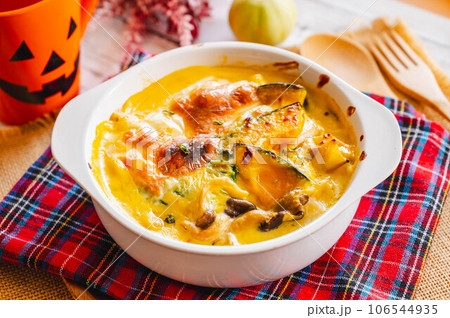 キノコ入りパンプキングラタン 106544935